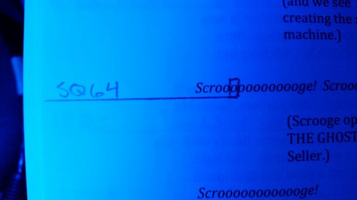 copperbadge:thankyouhalfhour:“Cue 64 goes on the third O of Scroooooooooooge.”hinerdsits