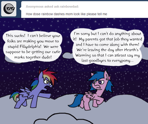 ask-rainbowdad:  Aside from gaining a little wisdom over the years, I’m not that much different  from that little knucklehead, huh? Anon2:  A son instead of a daughter?  Hmm….  I don’t know.  There isn’t much difference as it is.  I’m