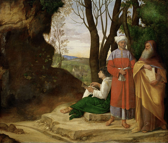 artmastered:  Giorgione, The Three Philosophers, c.1507-08 