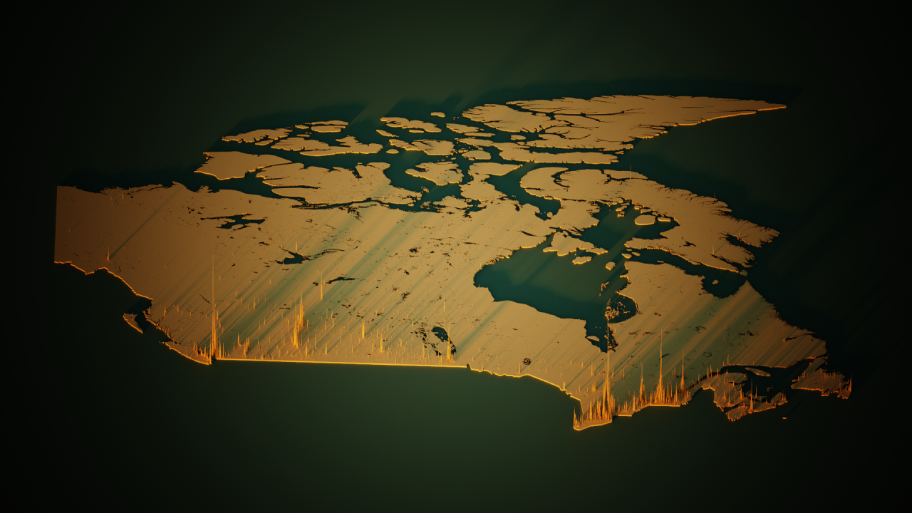 population density of canada