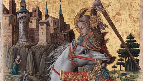 Saint George Slaying the Dragon (detail) - Carlo Crivelli1470tempera and gold on wood90×46 cmI