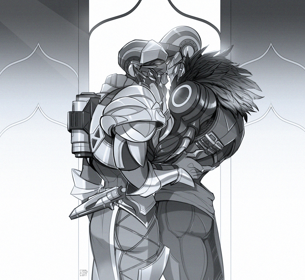 steelsuit: Keep drawing them in free time hhhhh. Think I like the lineart alone more