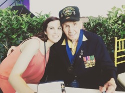 angelgracie91:  illyria0718:  angelgracie91:  illyria0718:  Terrible picture of me but this badass Marine is just too amazing not to share. This is Sergeant Major Mike “Iron Mike” Mervosh. He fought in WWII in the battles of Riu-Namur, Marshall Islands,
