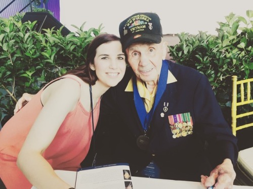 illyria0718:  mossyoakmaster:  angelgracie91:  illyria0718:  angelgracie91:  illyria0718:  Terrible picture of me but this badass Marine is just too amazing not to share. This is Sergeant Major Mike “Iron Mike” Mervosh. He fought in WWII in the battles