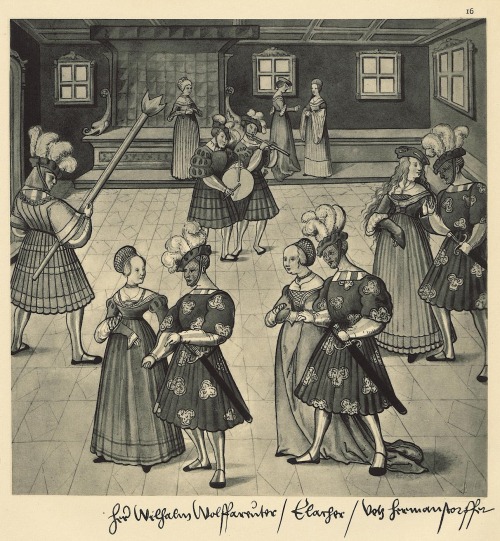 Masquerades at the court of Emperor Maximilian I from the Freydal, 1512-15