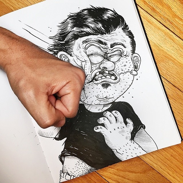 escapekit:  InkteractionChicago based artist Alex Solis has created another awesome