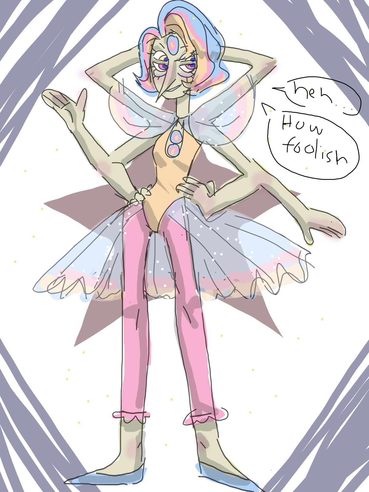 frogopera:  she’s beauty, she’s grace, she’s as glittery as space. a fusion