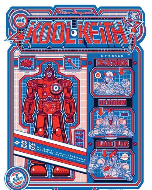 @officialkoolkeith poster circa 2013 @sisterbar #koolkeith #hiphop #screenprinting #1shtar #details 