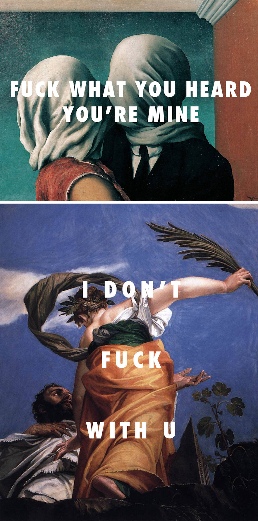 culturenlifestyle:Classical Art Meets Hip Hop: Funny Rap Lyrics Inserted Into Classical