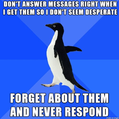 meme-spot:  Socially awkward penguin  quem nunca