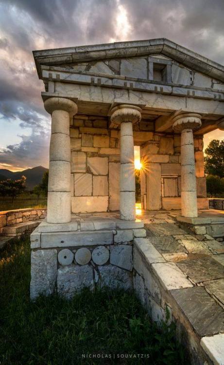 arjuna-vallabha:Temple of Poseidon, Mantineia, Peloponesse,Greece, photo by Nicholas SouvatzisGorgeo