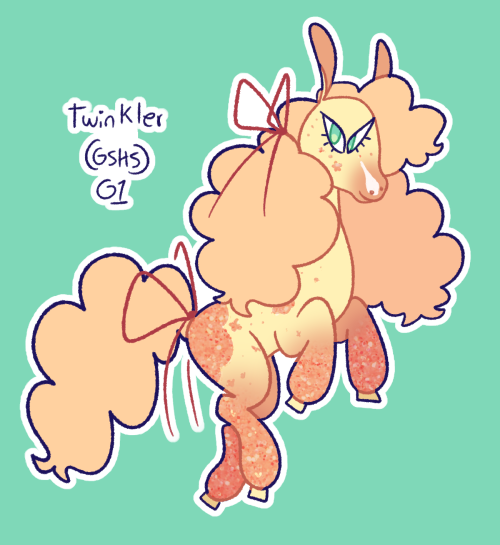 goatpaste:Twinkler is a part of a mentor group that hangs out with younger foals and acts like an ol