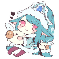 weagueofwegends:  winter wonder lulu by tunako