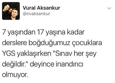 7 yaşından 17 yaşına kadar...