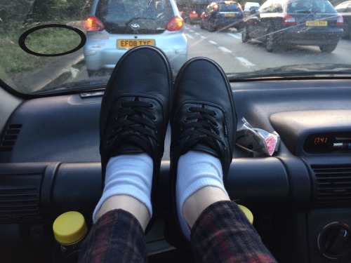 Got me some new vans bby ps stuck in traffic