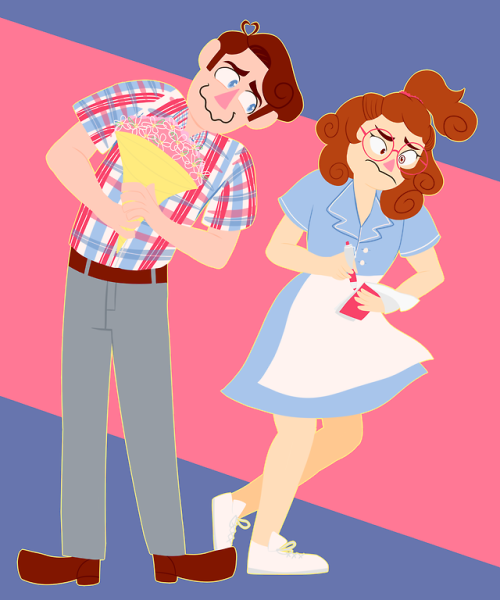 halfpint0juice:Ogie and Dawn from Waitress!! AKA a highly underappreciated musical <3 Hands down 