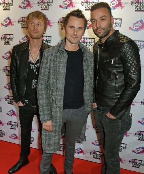 museupdatesandnews: Muse at the NME awards VO5 2018 in London. They were nominated “Best festi