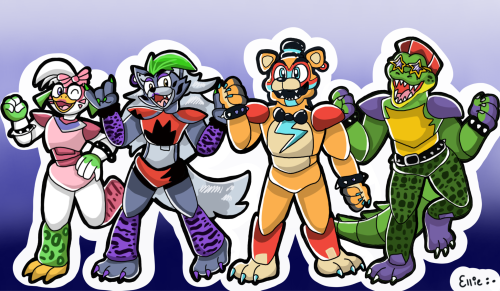 I Draw The Rest Of The Security Breach Gang! Now All That's Left To Draw Is Music Man! =D
