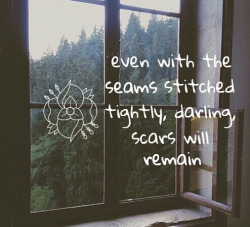 btwitsalexa:  Stitches and Scars | via Tumblr on We Heart It. 