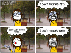 thefuuuucomics:  Glasses rage 