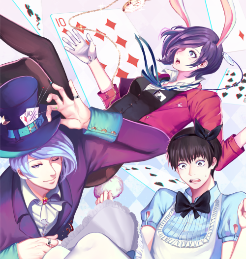 shouty-y:  Finally finished the Tokyo Ghoul x Alice in Wonderland crossover XD 