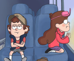 limey404:  i duno i just wanted to draw some glimpses of their bus ride up to gravity falls because twin shenanigans yeah 