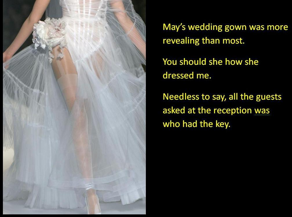 Amy&rsquo;s wedding gown was more revealing than most. You should see how she