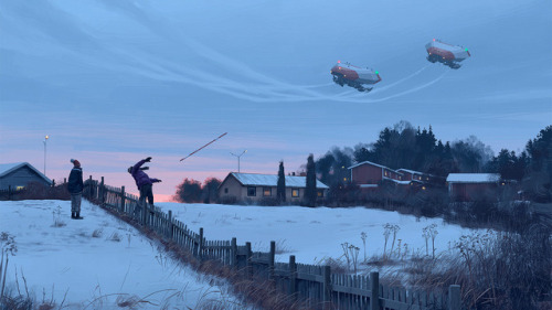 nightbringer24: crossconnectmag: Retro-futuristic Art by Simon Stålenhag Simon Stål