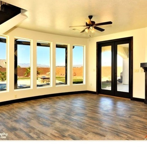 Family Room Game Room Salt Lake CityLarge Image Of A Tuscan-style Open-concept Game Room With Porcelain
