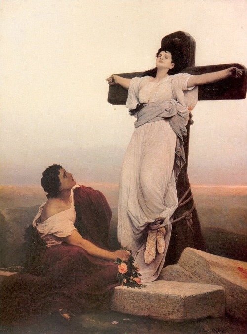 A Christian Martyr on the Cross, Gabriel von Max