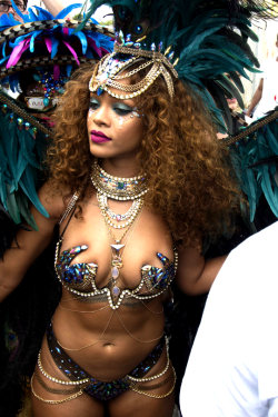 rihannanavyhn:  Rihanna  at the 2015 Crop Over Kadooment Festival in Barbados.