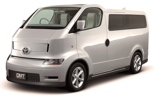 carsthatnevermadeit:Toyota DMT Concept, 2009. The Dual Mode Traveller was a hybrid van which could b