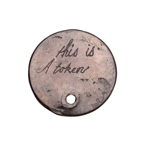 sainterly:wike-wabbits:Foundling tokens“Since babies were renamed on admission, a system had to be c