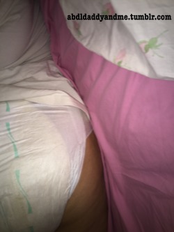 Abdldaddyandme:  Lilly…The Submissive 23Yo Diaper Girl In Her Wet Diaper.  -Daddy