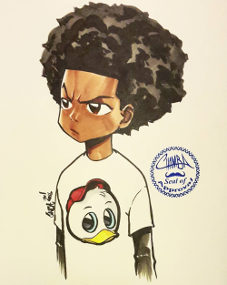 hueyfreemanonlyspeaksthetruth:  #Boondock’s #Huey rockin’ a #Huey shirt by TheChamba 