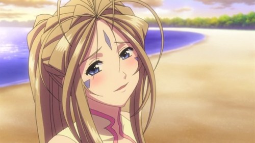 half-goddess-urd:Drunken Belldandy (on Cola!) from the second OAD.