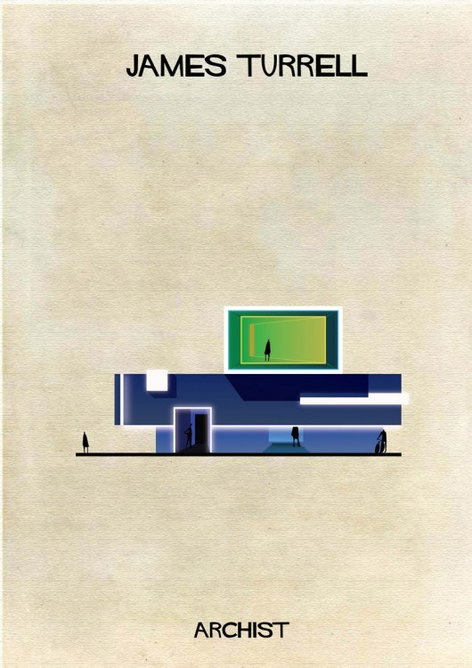 artruby:  Famous art as architecture by Federico Babina. 