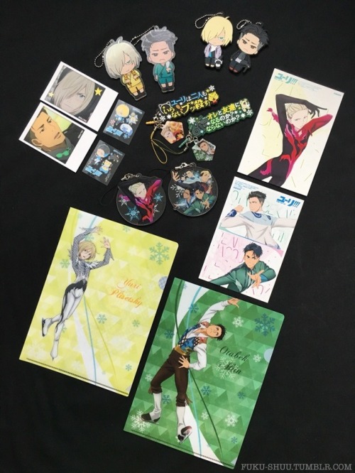 fuku-shuu: Collection of Official Otayuri Merch! I previous had these in separate posts here, here, and here, but with the new fourth batch (And many more to be released), I thought a masterpost would probably be more appropriate :)  From the top left