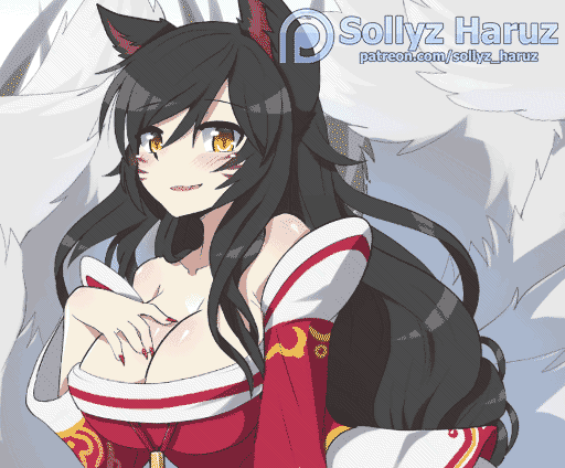 sollyzsundyz:  Ahri animated!buy here!gumroad.com/sollynaka support new work in here!https:/