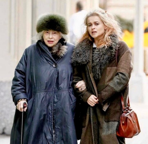 Helena Bonham Carter and her mother Elena de Propper Callejón out in New York City3rd February 2017