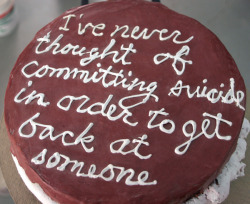 euo:  I’ve never thought of committing suicide in order to get back at someone. The Things That I Used To Do (detail) Paul Gagner, 2008   