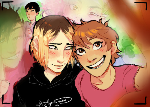 Porn Pics pepplemint:  the kenhina photobombed selfie