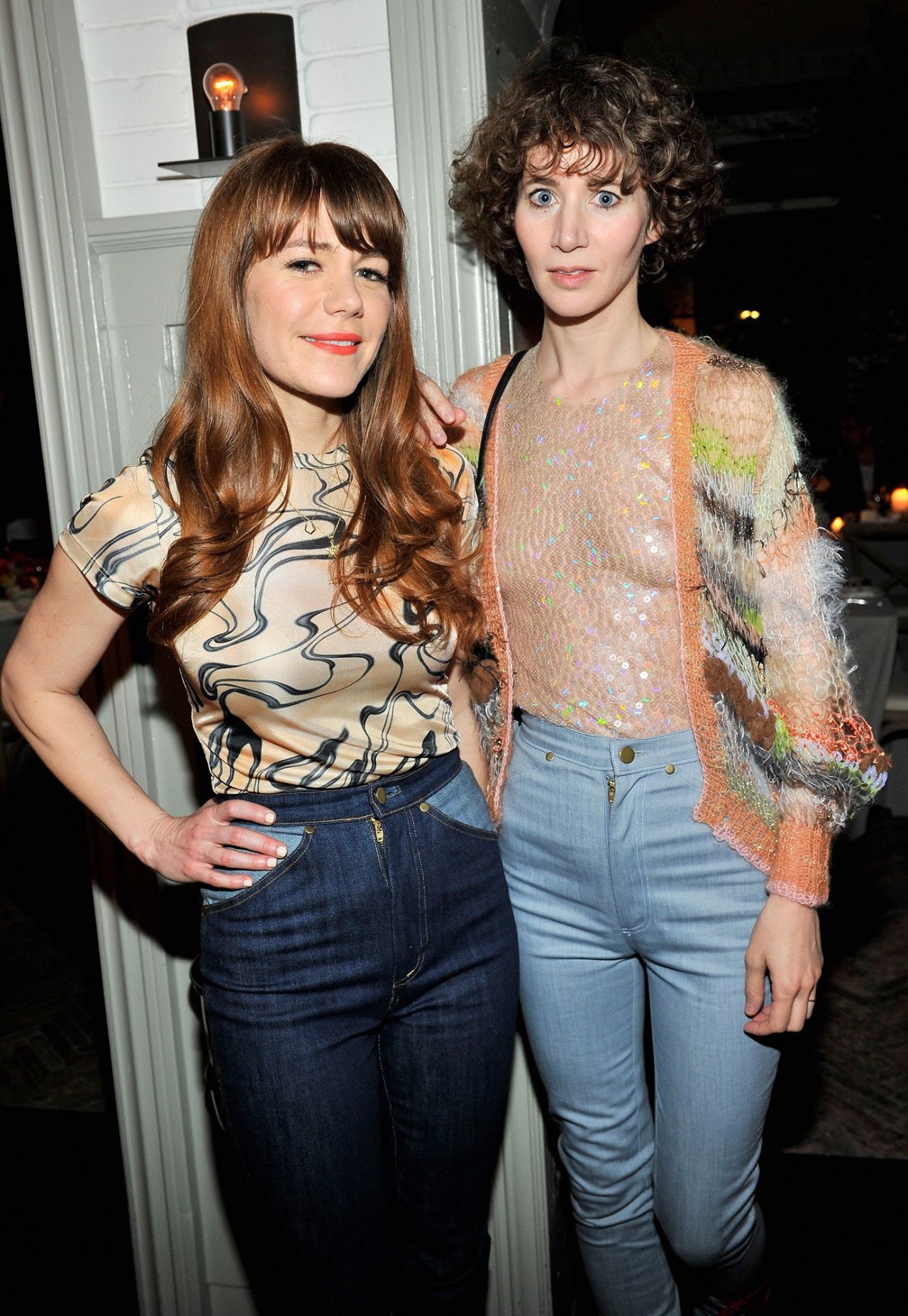 Jenny Lewis Style — Exact top and jeans are by Rodarte.