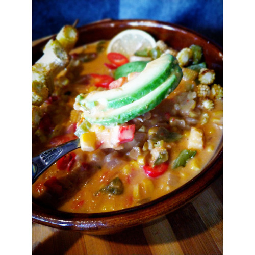 “SoulWarming” vegan Mexican Street Corn Soup <3