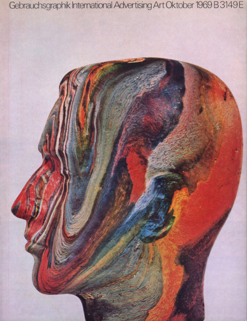 Gebrauchsgraphik Magazine (founded by Professor H. K. Frensel in 1923), Oct. 1969 cover.