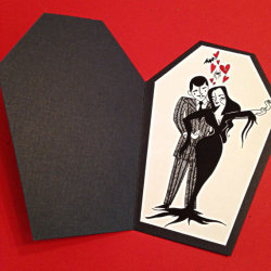 justtheladyinblack:  cheapassgoth:Addams Family Valentine’s Day Card from etsy seller LeaseAPennyPrice: ŭ.00  Yo if someone doesn’t get me this…