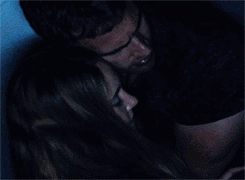 iamdivergent1701:  “Maybe I’m already sure, “ he says, “and I just don’t want to frighten you.” I laugh a little. “Then you should know better.” “Fine,” he says. “Then I love you.”