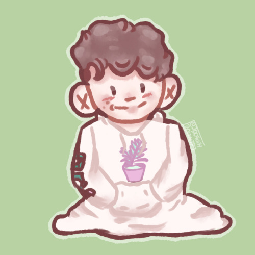 pianetpj:a tiny little dan in a big huge hoodie 