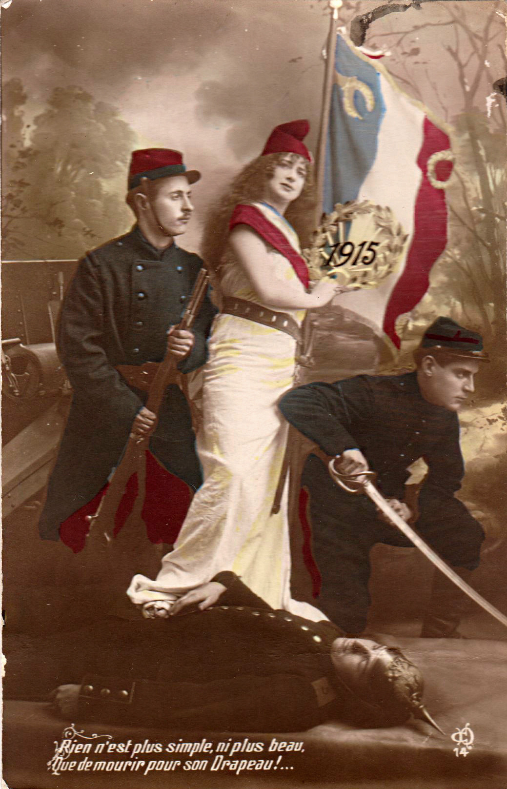 Cartes postales patriotiques françaises de la Grande Guerre - recensement 6a7c6daea2536eeda3ef22a93593c431d4827bb2