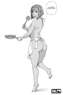 owlerart:   If you keep your CEO girlfriend up all night, be sure to cook her breakfast in the morning! (ﾉ^ヮ^)ﾉ*:・ﾟ✧ Keep reading